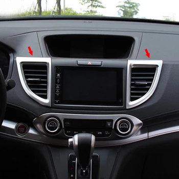 ABS Матиран За Honda CRV CR-V 2012 2013 2016 Автомобилен климатик на въздуха На изхода украса Капак Завърши стайлинг Аксесоари за кола