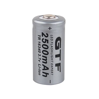 В комплект Продава GTF 3.7 V 2500mah 16340 cr123a lithium Battery Li-ion Акумулаторни Батерии