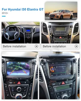 2 DIn Carplay Android Екран За Hyundai I30 2012 2013 2016 GPS Видео Мултимедия, Аудио Стерео Радио Главното устройство