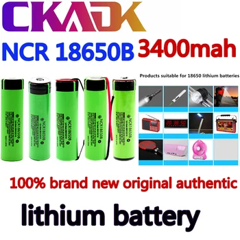 Оригинален 18650 NCR18650B 3400 mah Литиева Акумулаторна Батерия 3.7 В с печатна платка за Фенерче Батерия