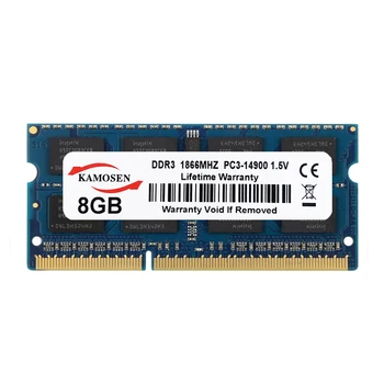 KAMOSEN DDR3 RAM, 8GB 1866MHz brand new low voltage 1.5 V Notebook memory blue sodimm памет 204-pin non-ECC