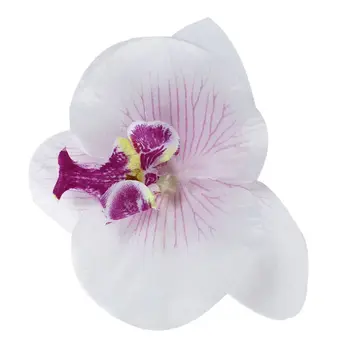 Лот 20pcs 9 см Пеперуда на Цвете Орхидея Изкуствени Цветя, на Главата Декор за Сватбени услуги фиби Аксесоар