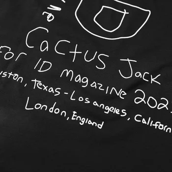 Скот травис Cactus Джак Винк Утопия Чай С къс ръкав за Мъже печатна тениска Летен Стил 
