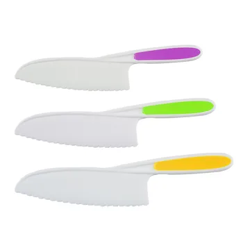 Детски Ножове Найлон Кухня Печене Ножове Комплект Е Подходящ За Бебето Безопасни Ножове 3шт Кухня за Печене на Нож Комплект