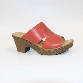 Дървени сандали за почистване на обувки womanComfortable cowhide slippersWomen slippersHigh-качествени сандали за жени
