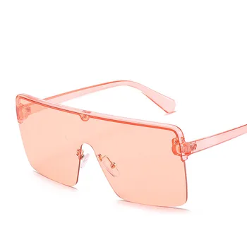 Извънгабаритни дамски Слънчеви очила Luxury Brand Designer Eyeglass Прозрачни Лещи Eyewear Oculos Feminino Internet Celebrity Recommend