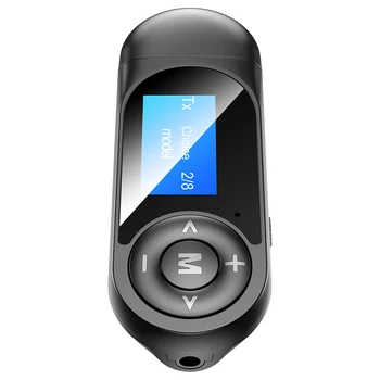 USB Bluetooth 5.0 Аудио Предавател, Приемник LCD Дисплей 3.5 ММ AUX вход RCA Стерео Безжичен Адаптер Ключ За PC TV Автомобилни Слушалки