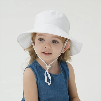 2021 New Summer Baby Sun Hat Outdoor Children Neck Ear Cover Против UV Protection Beach Caps Boy Girl Swimming Hats For 0-3Years