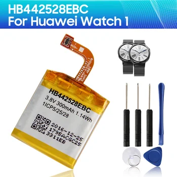 Оригиналната Телефонна Батерия HB442528EBC за Huawei Watch1 Watch 1 300mAh Смяна на Батерията + Инструмент