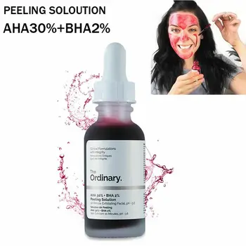 Лицето Essence AHA 30%+ БХА 2% Peeling Solution 10-Minute Exfoliating Лице 30ml Лицето Serum Remove Acne Белези Whitening 2021