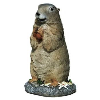 Открит Животно Сурикат Marmot Смола Статуя Украса Градина Пейзаж Фигурки За Декорация На Двор Тревата Занаяти
