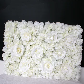 Бели Изкуствени Цветя панел цветни подложки Хортензия Сватбена Украса Магазин Декор Копринени Цветя