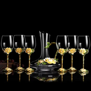 Европейският стил на Емайл Цвят на Чаша За Вино Гарафа Творческа Личност Дома на Чаша За Вино, Чаша За Шампанско Подарък Чаша