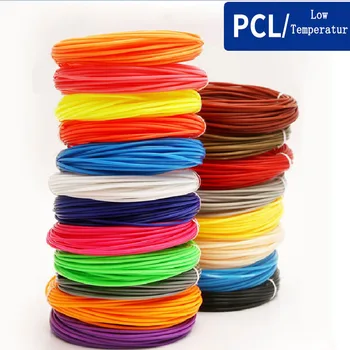 PCL 1.75 10/15/25 цветове 3D дръжка конец pcl 3d дръжка консумативи 5 м/ролка пластмаса каучук притинг материал е най-добрият подарък