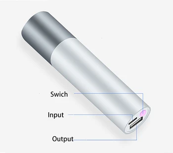 Led Мини Фенерче USB Интерфейс USB Преносим Водоустойчив кабел за зареждане Светлина 5 Режим, USB Зареждане на Телефона CampingLighting За Външно осветление