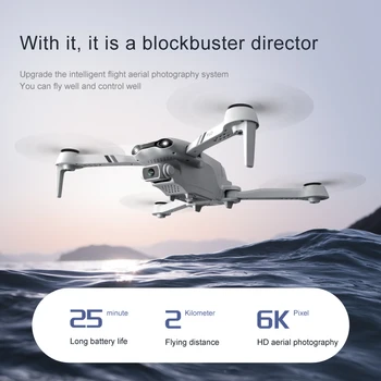 F10 Drone Profesional GPS 4K HD Dual Camera 5G WiFi Широкоъгълен Видео FPV Сгъваем Квадротор Полет 25 Минути Играчка, Подарък За Момчета