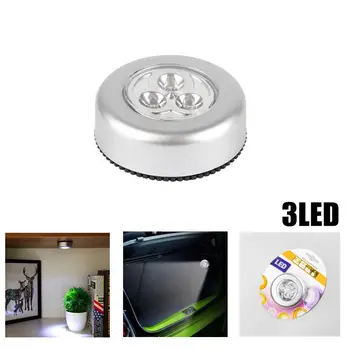 Нов Квалифициран Мини САМ LED монтиран на стената Лампа, Кухненски Шкаф Шкаф Осветление Стикер Кран Сензорен Лампа Лампа Осветление за Нощна Светлина