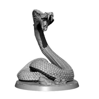 1/24 Python Snake Epoxy Resin White Model Kit Home Art Занаятите Decor Assembly Self-assembled Soldier Figures Models Toys Td-2295