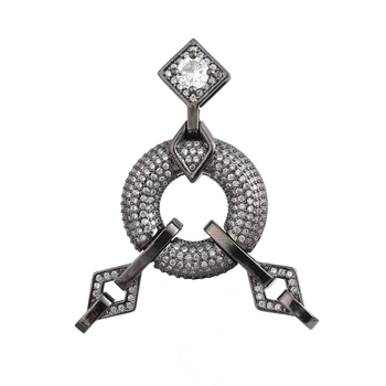 Juya Украса, Ръчно изработени Геометрична Триъгълник Заключване на Закопчалката Конектор Висулка Аксесоари За DIY Ръкоделие Перли Бижута