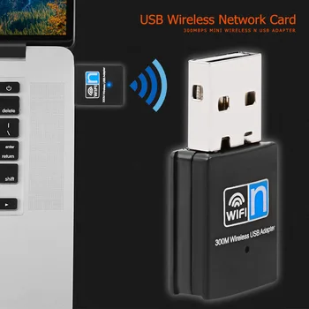 USB WiFi Адаптер Ключ Мрежова Карта Външен U Диск, Безжична Wi-Fi Приемник за вашия Компютър с Интерфейс USB 2.0