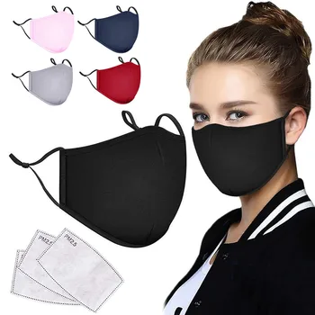 Възрастен на Тъканта, маска За Лице Anti Pollution Mouth Masks Против ФПЧ2.5 Dust Mouth Cover Mask Mascaras With Activated Carbon Filter Mask