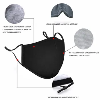 Възрастен на Тъканта, маска За Лице Anti Pollution Mouth Masks Против ФПЧ2.5 Dust Mouth Cover Mask Mascaras With Activated Carbon Filter Mask