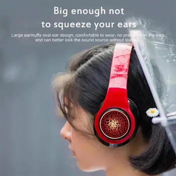 Нов Универсален Сгъваема LED Шумоподавляющие Слушалки Безжични Bluetooth 5.0 Млади Хора, Деца Слушалки Подкрепа TF Карти С Микрофон