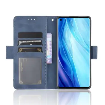 За OPPO Reno 4 Pro 4G Case Premium Leather Wallet Leather Flip Multi-card slot Cover For OPPO Reno4 Pro CPH2109 Global Case