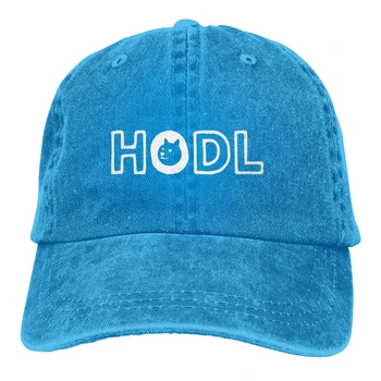 Doge Hodl White Baseball Cap Men Hats Women Visor Защита Възстановяване На Предишното Положение Dogecoin Cryptocurrency Miners Meme Caps