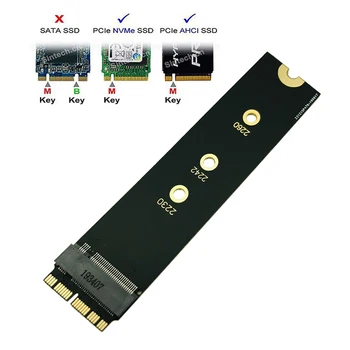 M. 2 PCIE NVME SSD M2 NVMe SSD Adapter Card за обновяване на 2013-Г. Мак(Не е подходящ за началото на 2013 Г. MacBook Pro)за Apple SSD Adapter