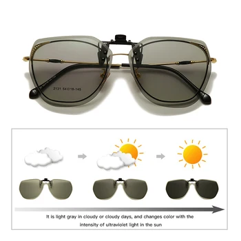 Огледало Син Флип Клип на Слънчеви очила Мъжки Поляризирани Лещи Метални Клипове за Нощно Виждане Безопасни Очила За Шофиране UV400 Очила за жени