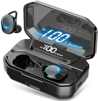 Bluetooth слушалки Слушалки Безжични Слушалки Стерео 3300 mah Батерия Type-C Водоустойчив Микрофон Слушалки За Мобилни Телефони