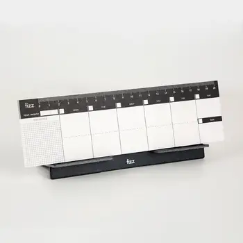 Fizz Desktop Седмицата Planner Benchtop Week Plan Notebook Booklet Planning Scale Mark Bracket Type 60Page Tearing For Office