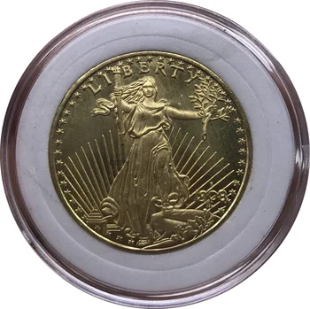 Съединените Щати Са На Свобода 1908 S Двадесет 20 Долара Saint Gaudens Real Double Eagle С Мотото В Злато Можем Да Вярваме Златни Копия На Монети