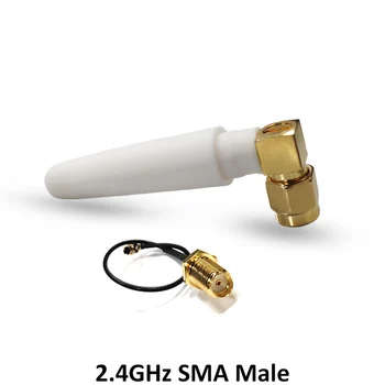 2.4 GHz wifi Антена 5dBi SMA Plug 2.4 GHz антена за Маршрутизатор с Wi-fi Booster +21cm RP-SMA to ufl./ IPX 1.13 Косичка Кабел