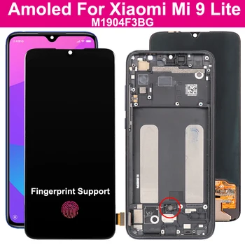 Оригиналът на Екрана За Xiaomi MI 9 Lite LCD Дисплей за Подмяна на Екрана за Отключване С пръстов Отпечатък LCD дисплей За Xiaomi MI9 Lite M1904F3BG