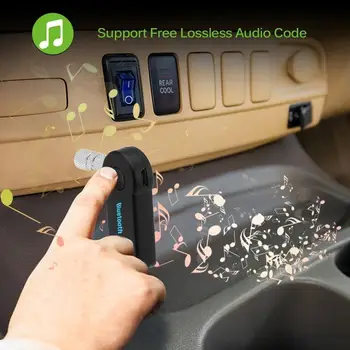 Стерео 3.5 Безжичен Bluetooth-Съвместим Приемник Предавател Музика От A2dp Адаптер За Слушалки Аудио Приемник, Високоговорител Конектор Aux