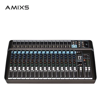 MX1600 Phantom Power professional audio dj mixing console смесителен пулт смесителен пулт с Bluetooth оборудване usb audio interface dsp