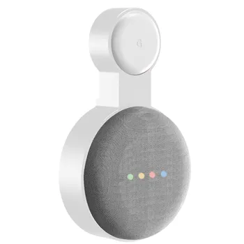За Google Home Mini Outlet Wall Mount Holder Audio Voice Помощник plug in, спалня, баня кухня, Кабинет Поддръжка на аудио Захващане