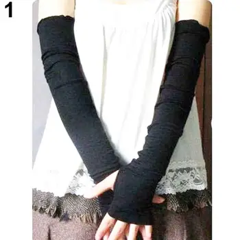 2 елемента Дамски топло за Ръце Лятна UV Защита Памучни Ръкави за ръце на Жените и Мъжете Анти UV топло за ръце с Дълги Ръкавици Без Пръсти, Ръкави За Ръце