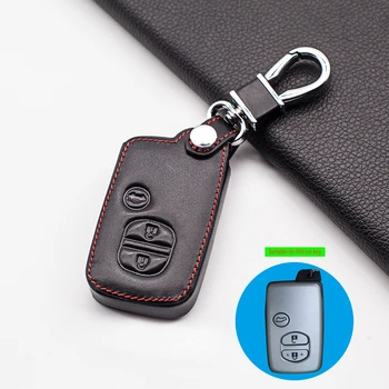 2020 Leather Carrying car key cover For Toyota Land Cruiser Prado 150 Camry Prius Crown For Subaru Foreste XV 3 Button