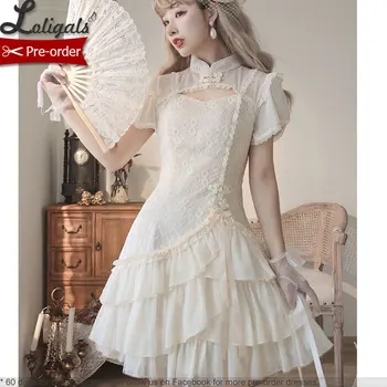 Резервация ~ The Princess ~ Vintage Qi Lolita Dress Short Sleeve Party Dress by Alice Момиче