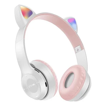 Котешки Уши на Сладък Стил Безжичен лента за глава Играта Слушалки За Grils Подарък Цветни БТ 5.0 Слушалки Красотата Bluetooth-съвместима Слушалка