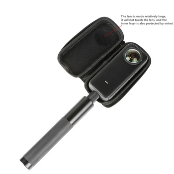 Мини ПУ Чанта За Съхранение на Водоустойчив Калъф За Носене на Защитна Кутия За Insta360 One X X2 Панорамна Екшън Камера Аксесоари