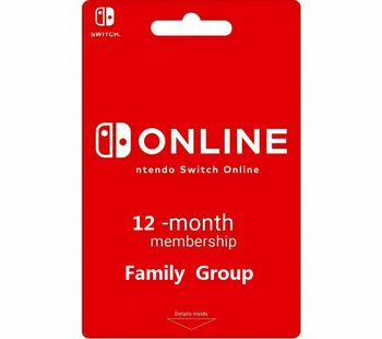 Switch Online Family Suscripción de 12 Meses 1 Año
