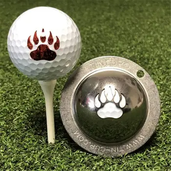 Неръждаема стомана Golf line drawing device tool Golf Ball Alignment Line Marker Marks Template Draw Trainer Puting Marking Tool