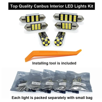 Zoomsee 8Pcs Interior LED For Peugeot 206 CC 2000+ Canbus Vehicle Bulb Indoor Dome Map Reading Багажника No Error Light Car Lamp Kit