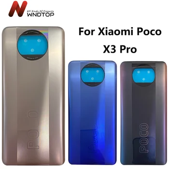 Оригинален за Xiaomi Poco X3 Pro Капак на Отделението за батерията Задно Стъкло на Задната Врата Корпус на Корпуса POCO X3 Pro Задния Панел PocoX3 Pro Капак на Отделението за батерията