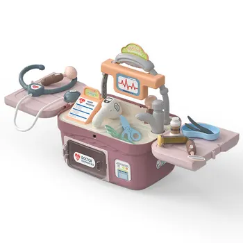 Детски Медицински Играчки Лекар Преструвам се Играе Комплект за Игра Зъболекар Набор от Болница медицинска Сестра Инструмент Аксесоари Забавни Играчки за Деца Подаръци