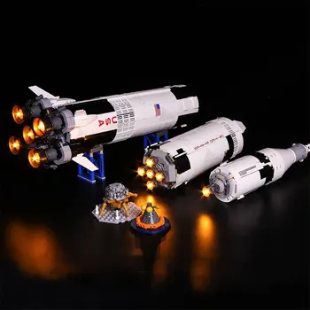 Led Light kit for 21309 Apollo Сатурн V Ракета Light Kit Building Blocks Toys For Children Kids Only Light No Blocks
